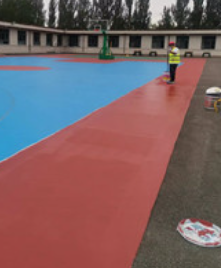 友谊旧篮球场地面改造翻新整改   